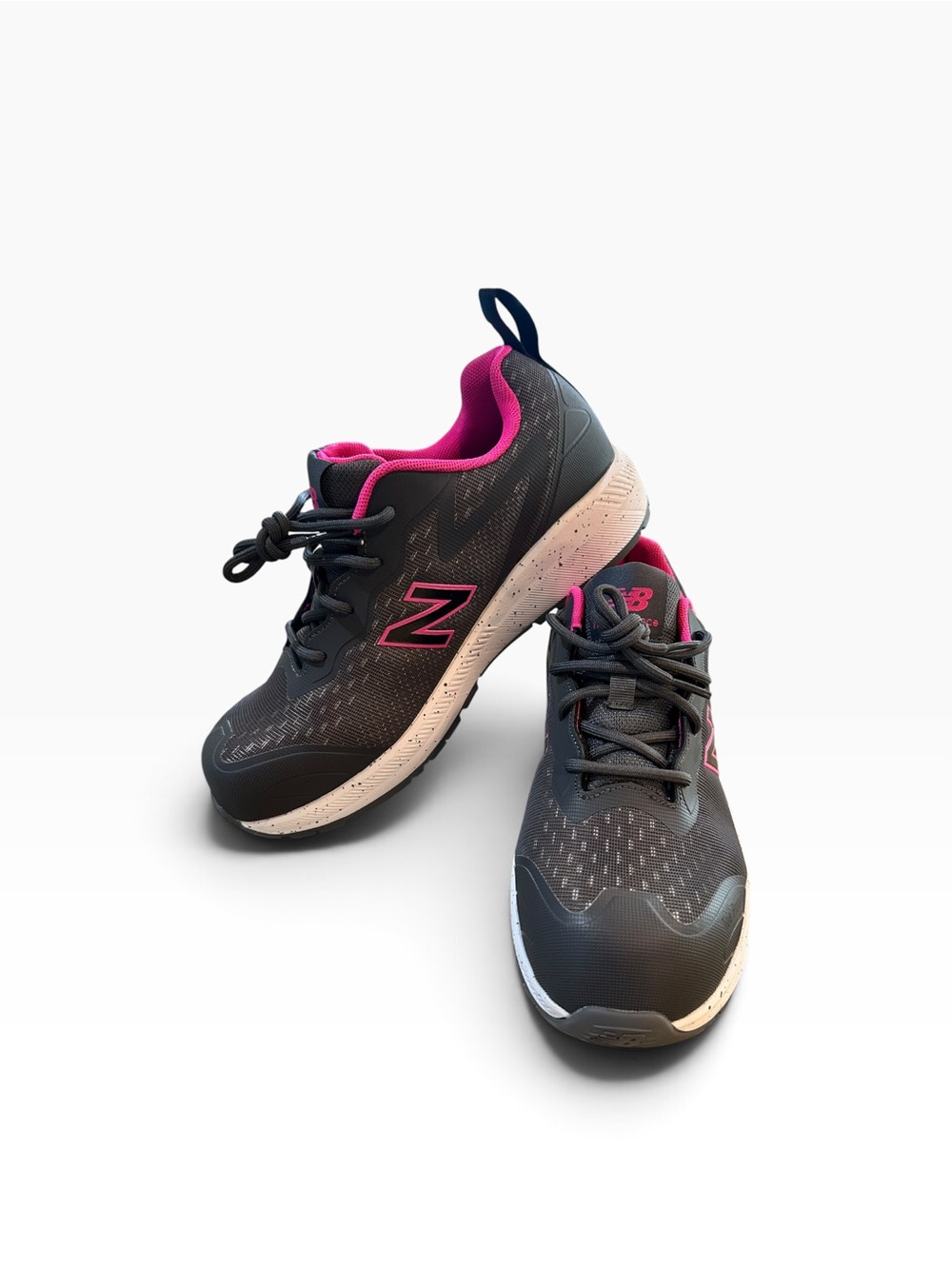 New Balance Women's Charcoal & Pink Mesh Running Shoes